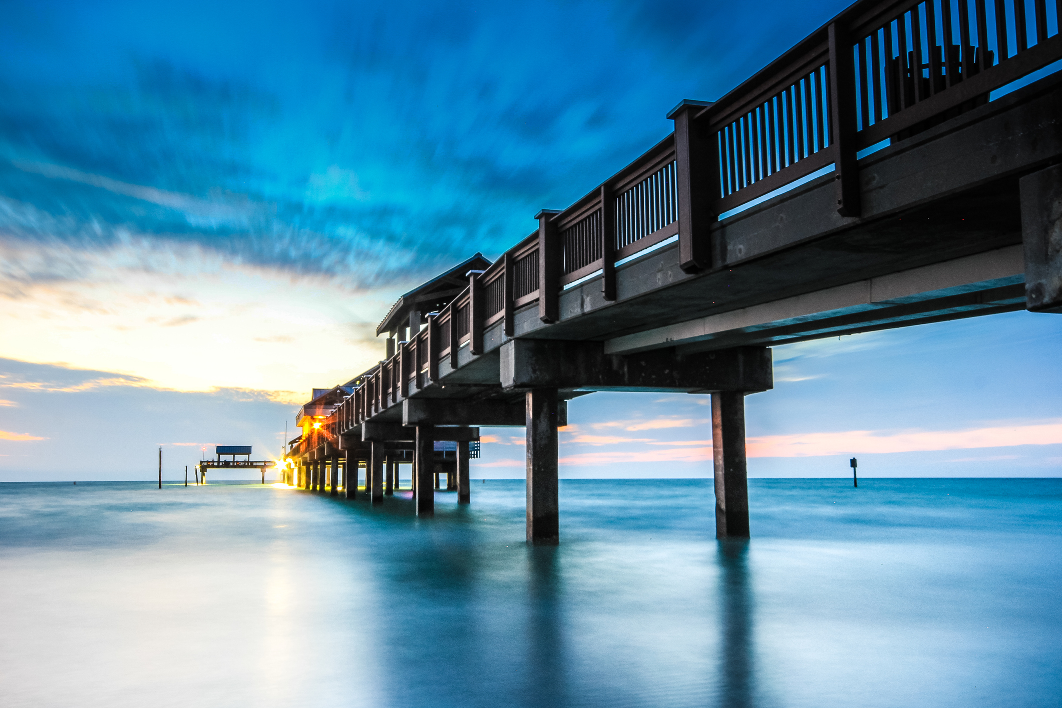 pier on a beach